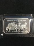 1 Troy Ounce .999 Fine Silver Stagecoach Silver Silver Bullion Bar