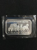 1 Troy Ounce .999 Fine Silver Stagecoach Silver Silver Bullion Bar