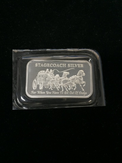 Stagecoach 1 Ounce .999 Fine Silver Dividable Silver Bar