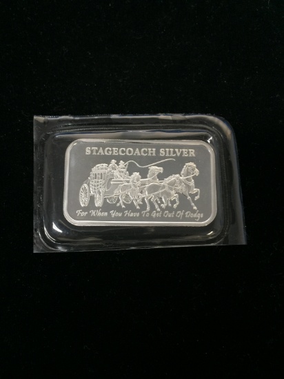 Stagecoach 1 Ounce .999 Fine Silver Dividable Silver Bar