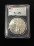 PCGS MS69 First Strike 2015 American Silver Eagle 1 Ounce .999 Silver Coin