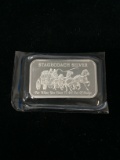 Stagecoach 1 Ounce .999 Fine Silver Dividable Silver Bar