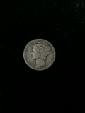 1942-D United States Mercury Dime - 90% Silver Coin