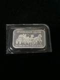 Stagecoach 1 Ounce .999 Fine Silver Dividable Silver Bar