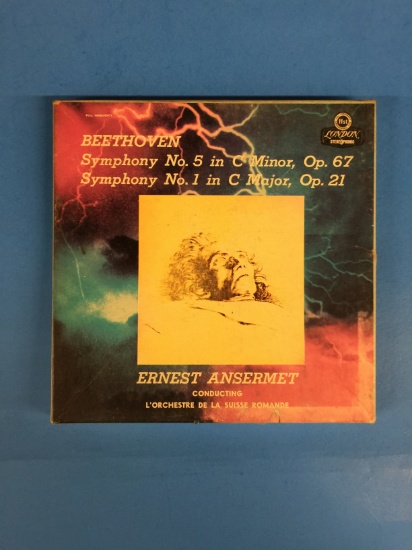 Beethoven Symphony No 5 & Symphony No. 1 - Ernest Ansermet Conducting - Reel to Reel