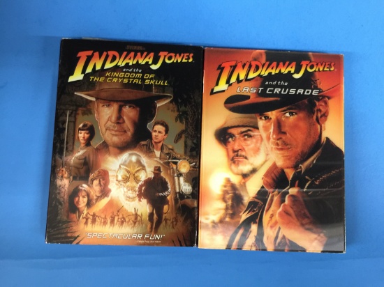 2 Movie Lot: HARRISON FORD: Indiana Jones - Last Crusade & Kingdom of Crystal Skull DVD
