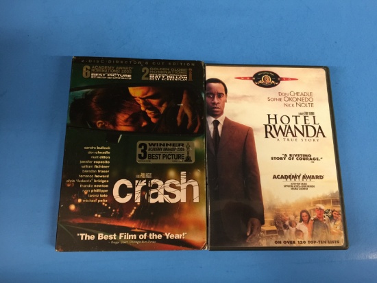 2 Movie Lot: DON CHEADLE: Crash & Hotel Rwanda DVD