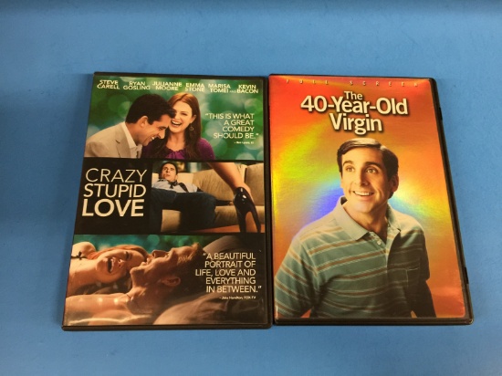 2 Movie Lot: STEVE CARELL: 40-Year-Old Virgin & Crazy Stupid Love DVD