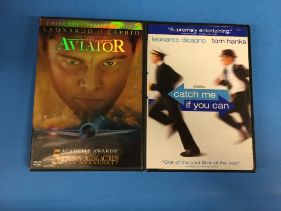 2 Movie Lot: LEONARDO DICAPRIO: Catch Me If You Can & The Aviator DVD