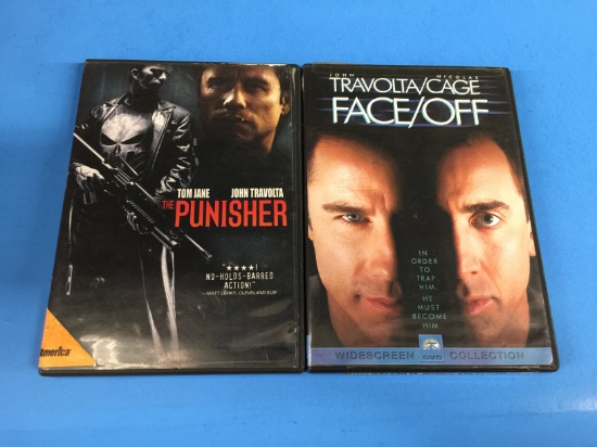 2 Movie Lot: JOHN TRAVOLTA: Face/Off & The Punisher DVD