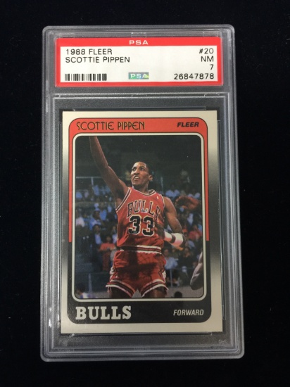 PSA Graded 1988-89 Fleer Scottie Pippen Rookie Bulls Basketball Card