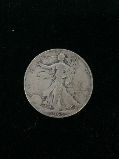 1946-S United States Walking Liberty Silver Half Dollar - 90% Silver Coin