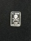 1 Gram .999 Fine Silver Skull & Cross Bones Silver Bullion Bar