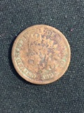 1882 United States Indian Head Penny Cent Coin