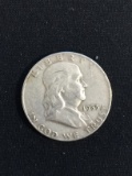 1953-D United States Franklin Silver Half Dollar - 90% Silver Coin