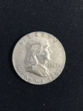 1962-D United States Franklin Silver Half Dollar - 90% Silver Coin