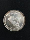 1 Troy Ounce .999 Fine Silver U.S. Assay Office Silver Bullion Round Coin