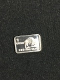 1 Gram .999 Fine Silver Buffalo Silver Bullion Bar