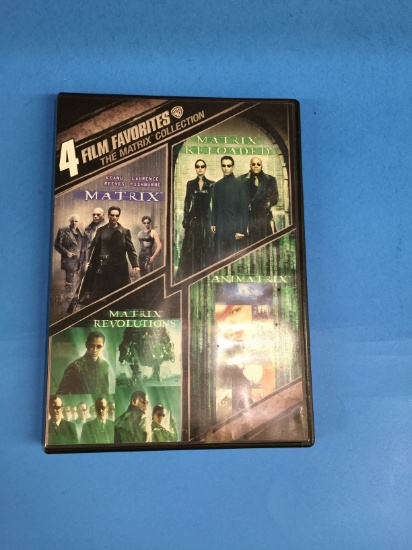 4 Film Favorites - The Matrix Collection Matrix, Matrix Reloaded, Matrix Revolutions, Animatrix DVD