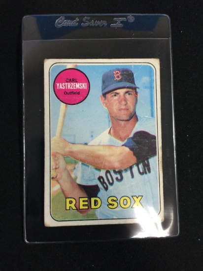 1969 Topps #130 Carl Yastrzemski Red Sox Baseball Card