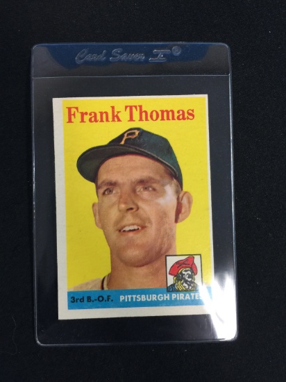 1958 Topps #409 Frank Thomas Pirates Baseball Card