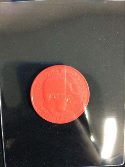 1959 Armour Hot Dog Baseball Gene Conley Red Coin - VERY RARE