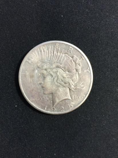 1925 United States Peace Silver Dollar - 90% Silver Coin