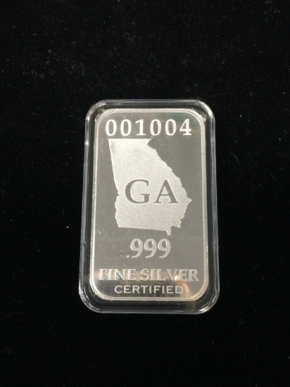 1 Troy Ounce .999 Fine Silver Bar from United States Fine Silver Bar Set - GEORGIA