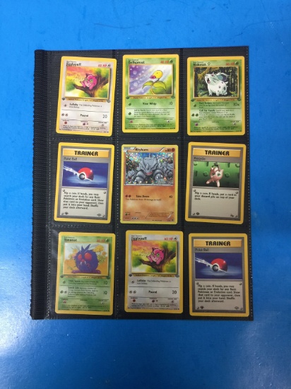 Lot of 9 Unresearched Pokemon Trading Cards - Rares, Holos, 1st Editions, & More!