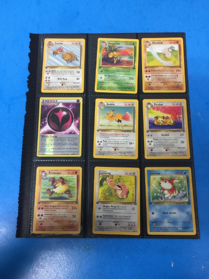 Lot of 9 Unresearched Pokemon Trading Cards - Rares, Holos, 1st Editions, & More!