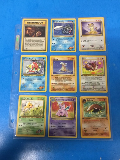 Lot of 9 Unresearched Pokemon Trading Cards - Rares, Holos, 1st Editions, & More!