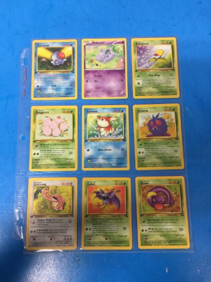 Lot of 9 Unresearched Pokemon Trading Cards - Rares, Holos, 1st Editions, & More!