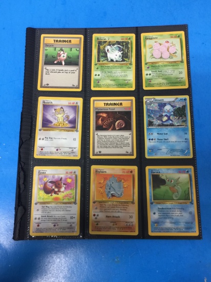 Lot of 9 Unresearched Pokemon Trading Cards - Rares, Holos, 1st Editions, & More!