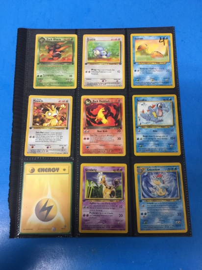 Lot of 9 Unresearched Pokemon Trading Cards - Rares, Holos, 1st Editions, & More!