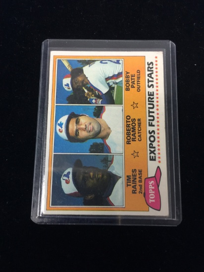 1981 Topps #479 Tim Raines Expos Rookie Baseball Card