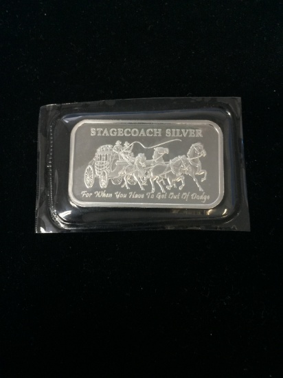 Stagecoach 1 Ounce .999 Fine Silver Dividable Bullion Bar