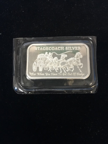 Stagecoach 1 Ounce .999 Fine Silver Dividable Bullion Bar