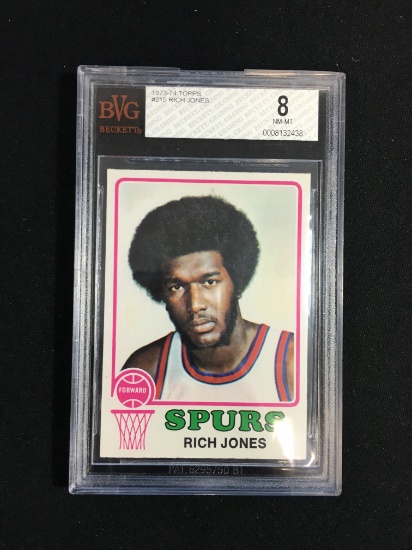 BVG Graded 1973-74 Topps Rich Jones Spurs Basketball Card