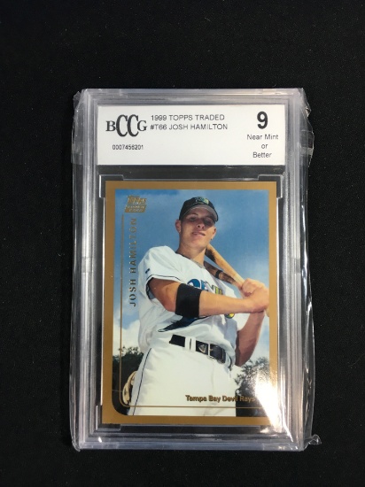BCCG Graded 1999 Topps Traded Josh Hamilton Rookie Baseball Card