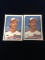 2 Card Lot 1989 Topps #647 Randy Johnson Rookie Baseball Cards