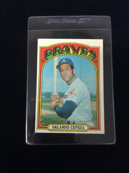 1972 Topps #195 Orlando Cepeda Braves Baseball Card