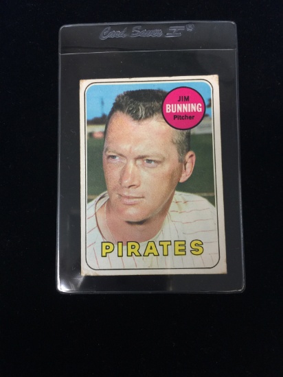 1969 Topps #175 Jim Bunning Pirates Baseball Card