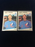 2 Card Lot 1989 Fleer #381 Randy Johnson Rookie Baseball Cards