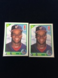 2 Card Lot 1990 Score #663 Frank Thomas White Sox Rookie Baseball Card