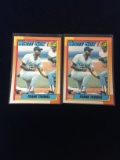 2 Card Lot 1990 Topps #414 Frank Thomas White Sox Rookie Baseball Cards