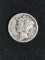 1936-D United States Mercury Dime - 90% Silver Coin