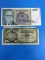 2 Count Lot of Vintage Foreign Currency Bill Notes