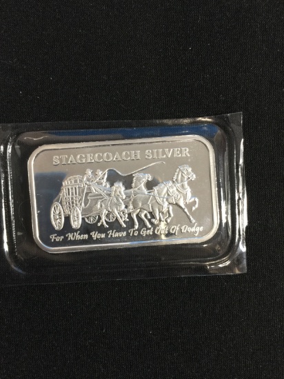 Stagecoach 1 Ounce .999 Fine Silver Dividable Bullion Bar