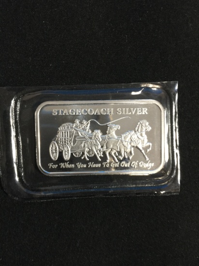 Stagecoach 1 Ounce .999 Fine Silver Dividable Bullion Bar