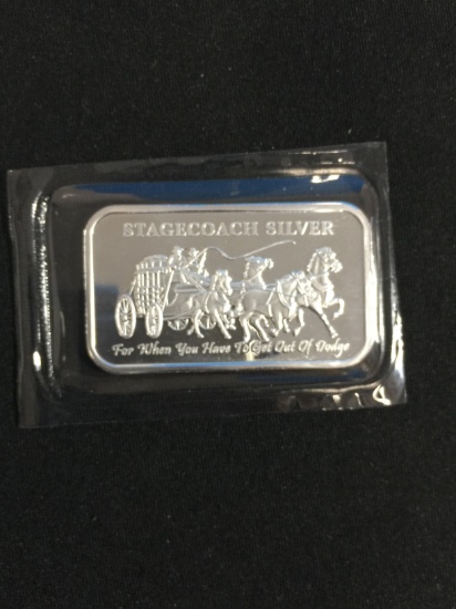 Stagecoach 1 Ounce .999 Fine Silver Dividable Bullion Bar